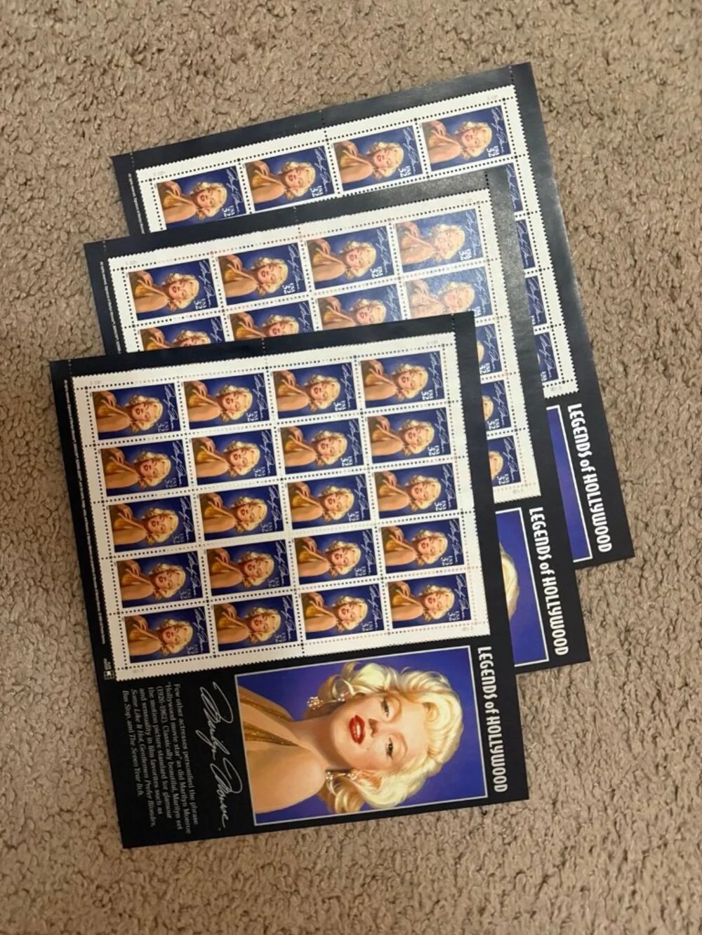 Stamps - Hollywood legends - Marilyn Monroe